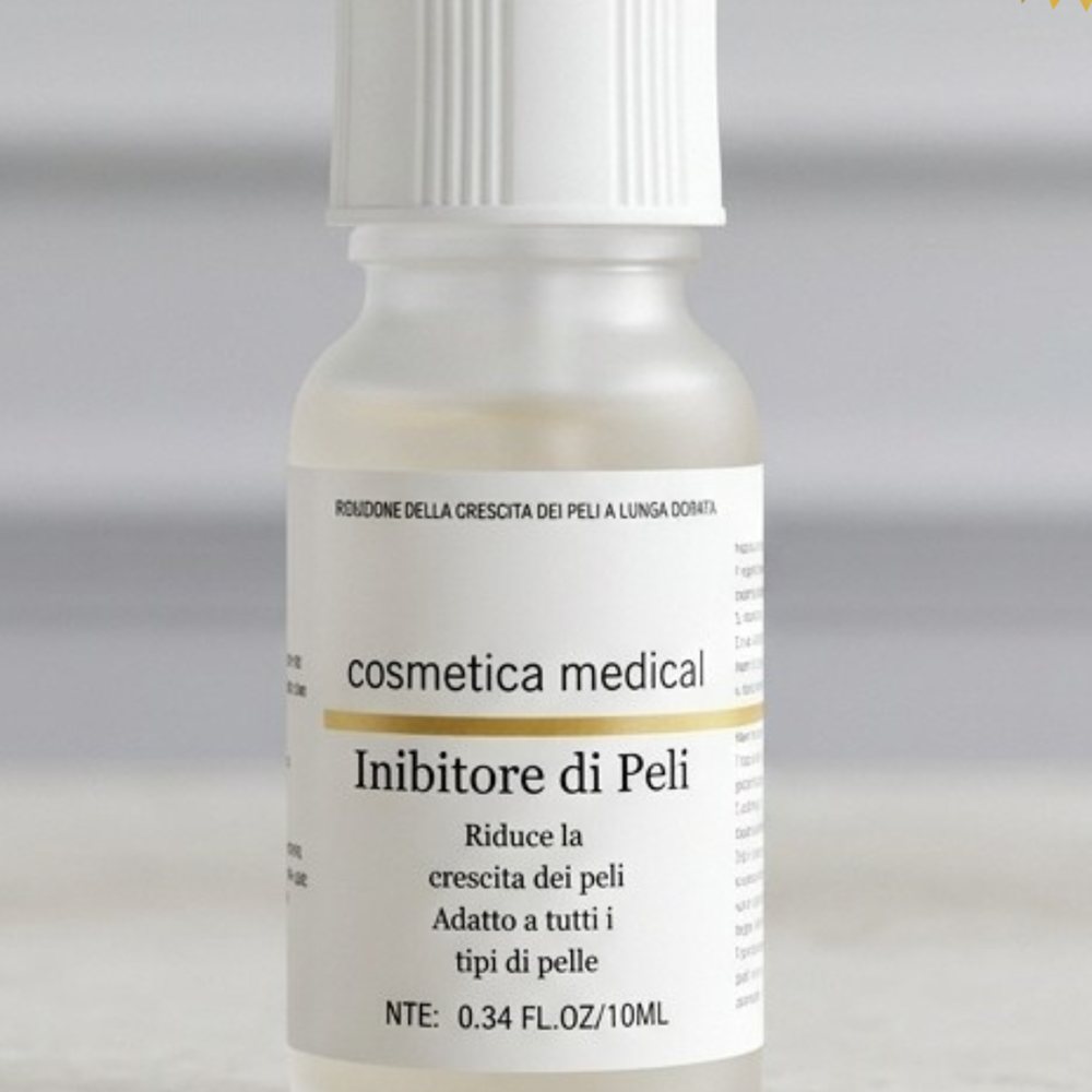 Inibitore di Peli Viso, flacone da 10 ml con contagocce